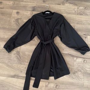 COPY - Zara cute LBD black mini wrap dress! Great condition!